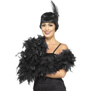 Smiffys Deluxe Feather Boa / Black